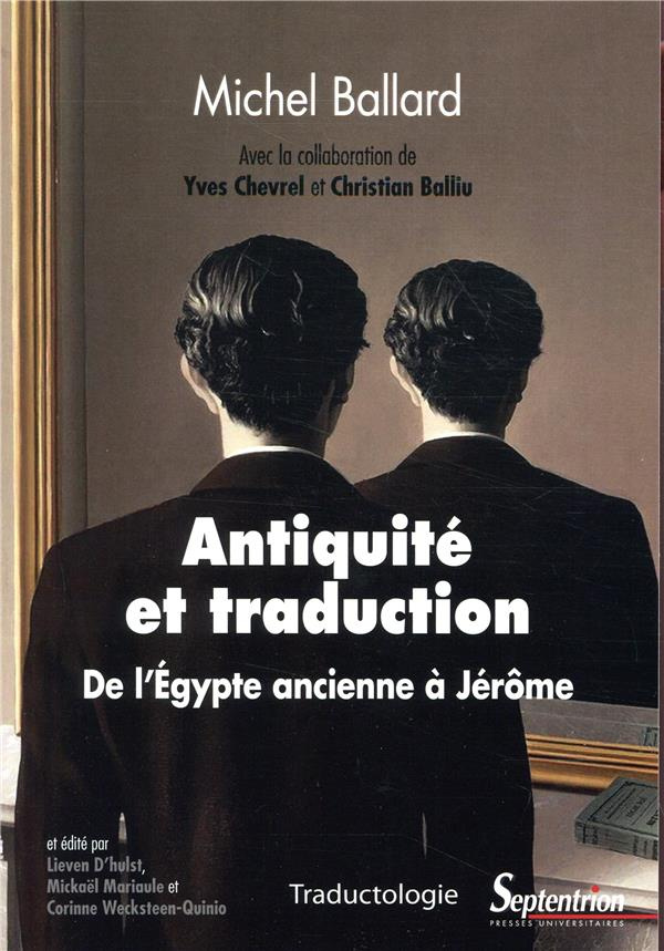 Antiquité et traduction. De l'Egypte ancienne à Jérôme