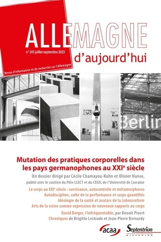 Allemagne d'aujourd'hui N° 245, juillet-septembre 2023 : Mutation des pratiques corporelles dans les