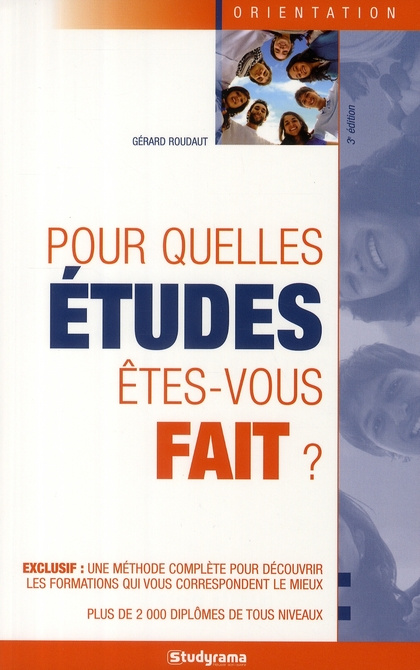 Pour quelles études êtes-vous faits ?