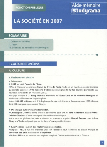 La société en 2007