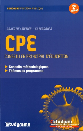 CPE (conseiller principal d'éducation). Catégorie A, 2e édition