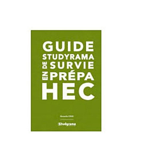 Guide Studyrama de survie en prépa HEC