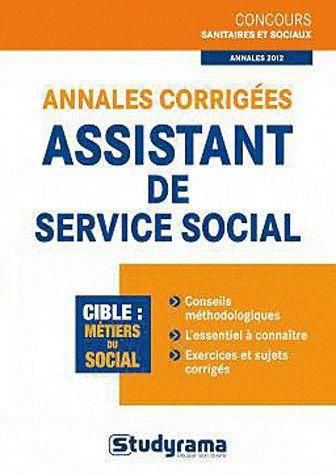 Annales corrigées assistant de service social
