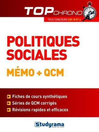 Politiques sociales. Mémo   QCM