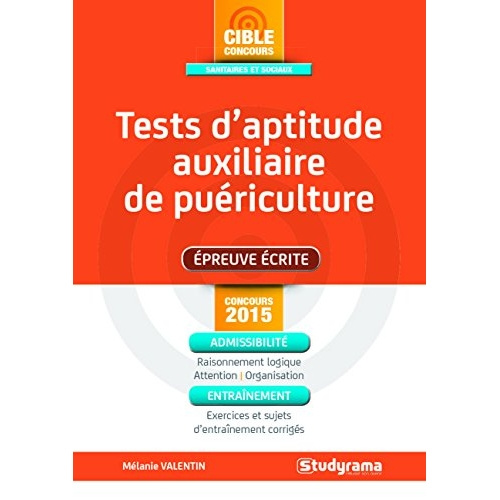 Tests d'aptitude auxiliaire de puériculture