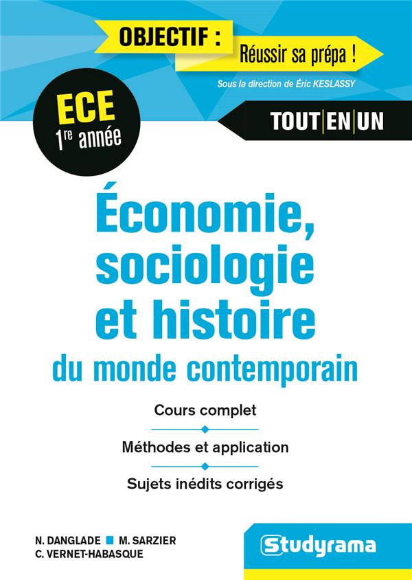 Economie, sociologie, histoire du monde contemporain ECE 1re année