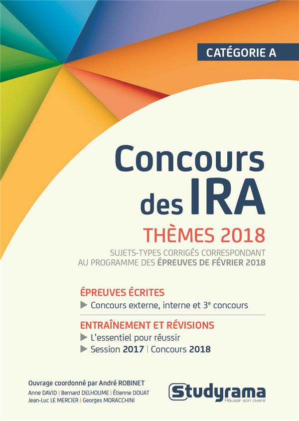Concours des IRA thèmes 2018
