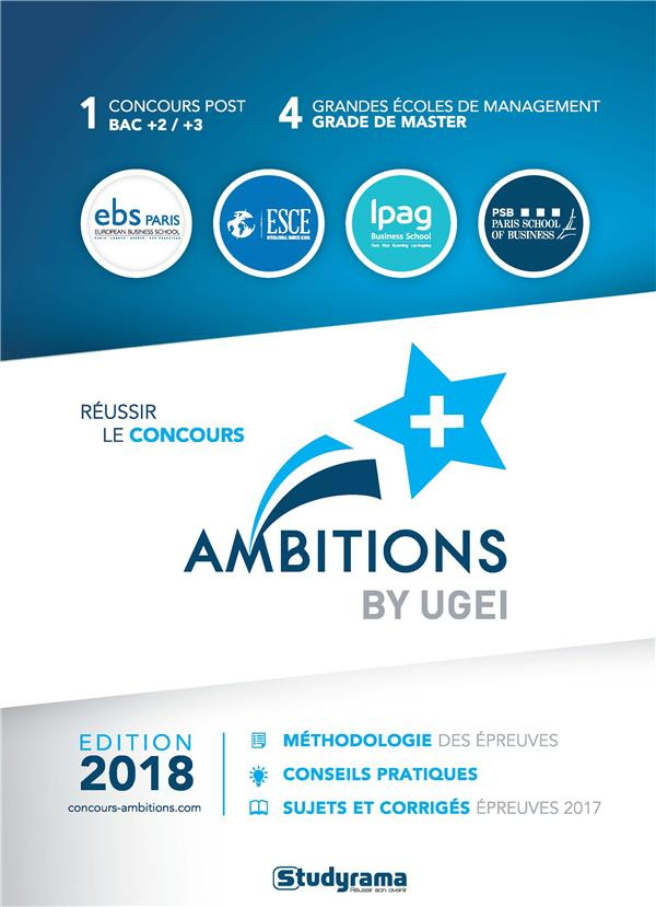Réussir le concours Ambitions . Edition 2018