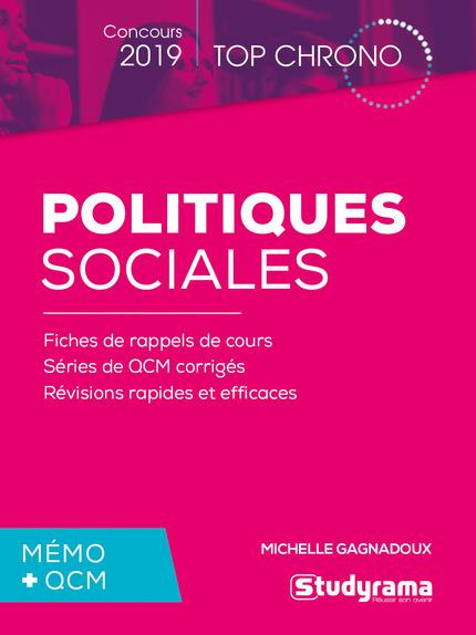 Politiques sociales. Mémo   QCM, Edition 2019