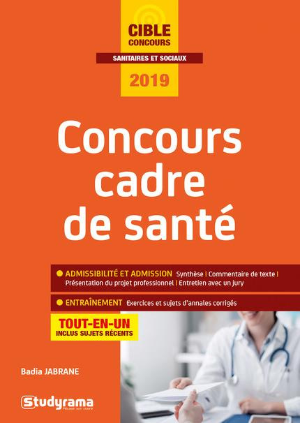 Concours cadre de santé. Edition 2019