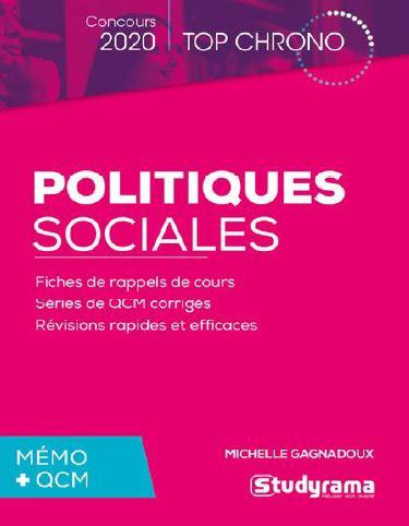 Politiques sociales. Mémo   QCM, Edition 2020