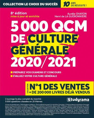 5000 QCM de culture générale. Préparez vos examens et concours, Evaluez votre culture générale, Edit
