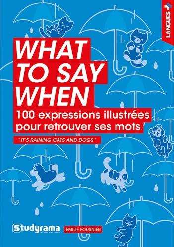What to say when. 100 expressions illustrées pour retrouver ses mots