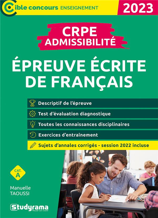 Epreuve écrite de Français CRPE. Edition 2023