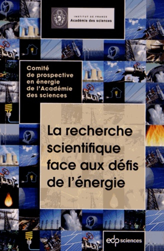 RECHERCHE SCIENTIFIQUE FACE AUX DEFIS DE L'ENERGIE