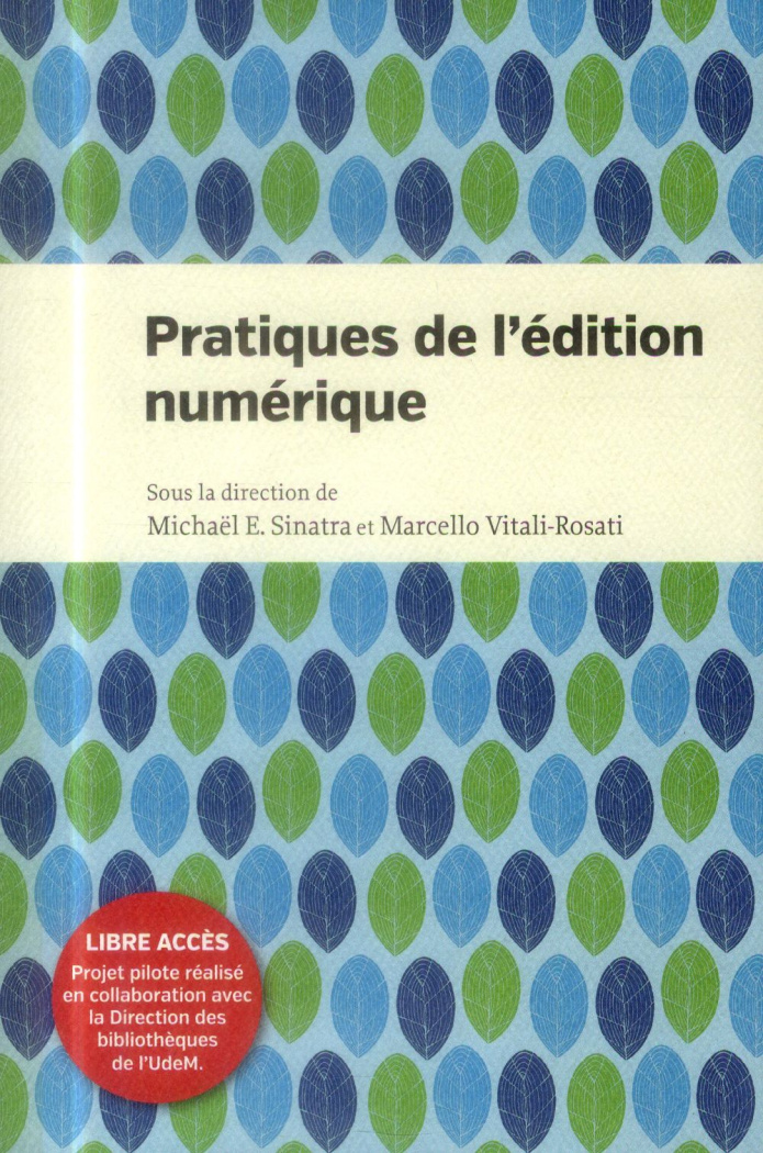 Pratiques de l'édition numérique