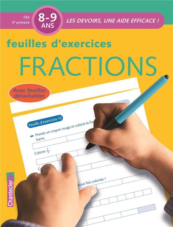 Feuilles d'exercices Fractions 8-9 ans CE2