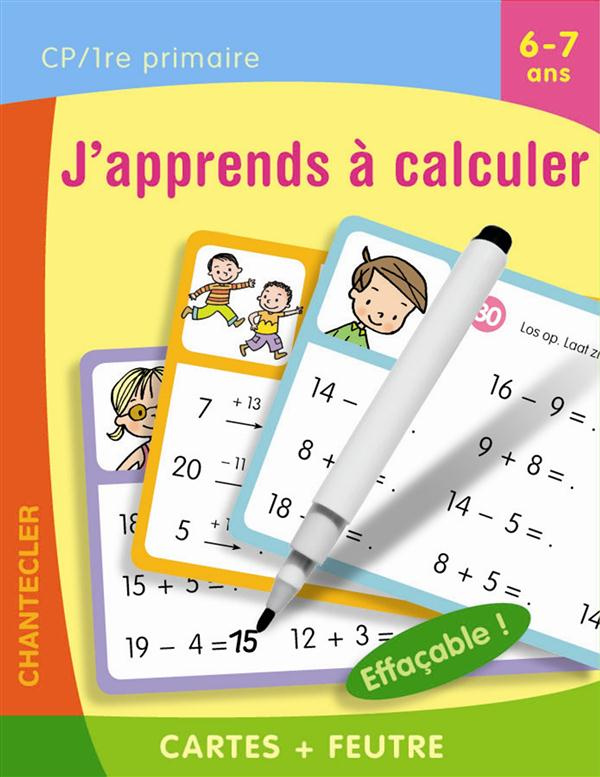 J'apprends à calculer CP 6-7 ans. Cartes   feutre