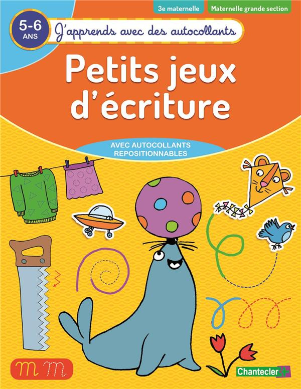 Petits jeux d'écriture 3e maternelle, maternelle grande section 5-6 ans. Edition 2019