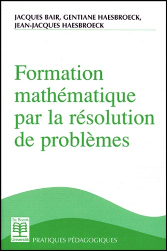 Formation mathématique par la résolution de problèmes