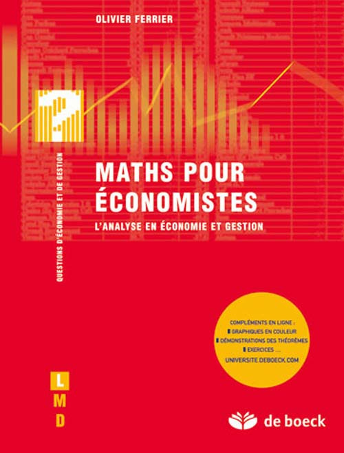 Maths pour économistes. L'analyse en économie et gestion