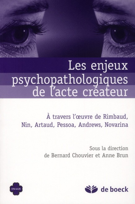 Les enjeux psychopathologiques de l'acte créateur. A travers l'oeuvre de Rimbaud, Nin, Artaud, Pesso