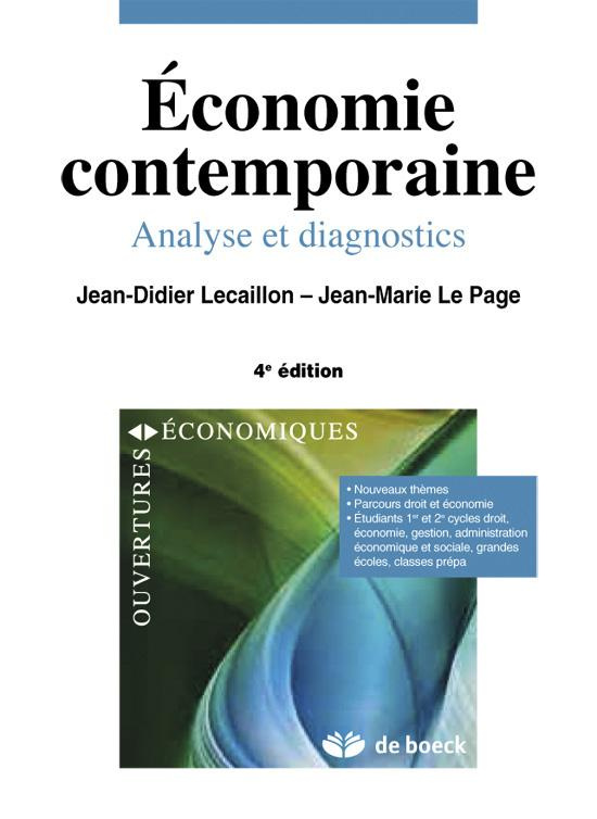 Economie contemporaine. Analyse et diagnistics, 4e édition