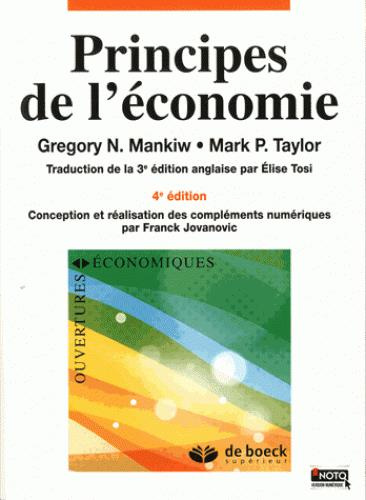 Principes de l'économie. 4e édition