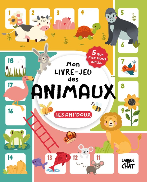 Mon livre-jeu des animaux. Avec 5 jeux avec pions inclus