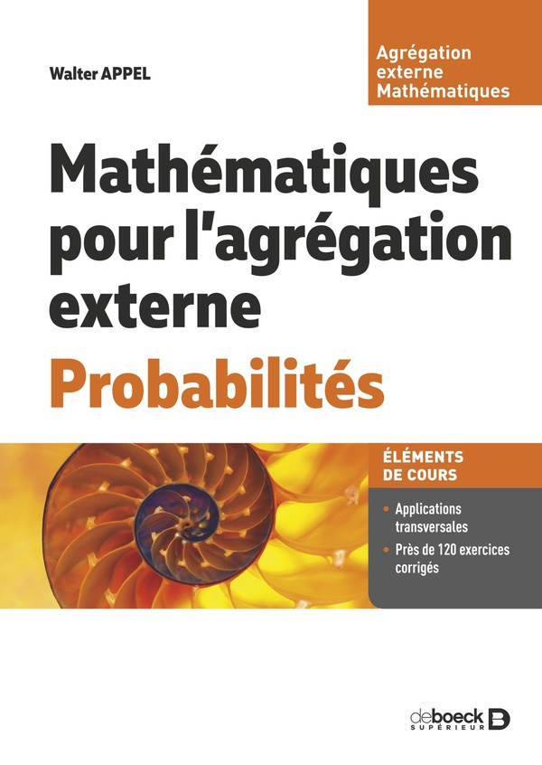 Mathématiques pour l’agrégation externe. Probabilités, Edition 2024