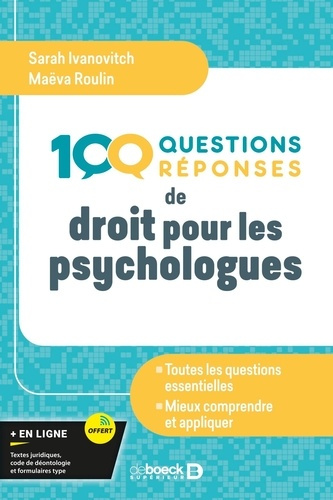 100 questions/réponses de droit pour les psychologues