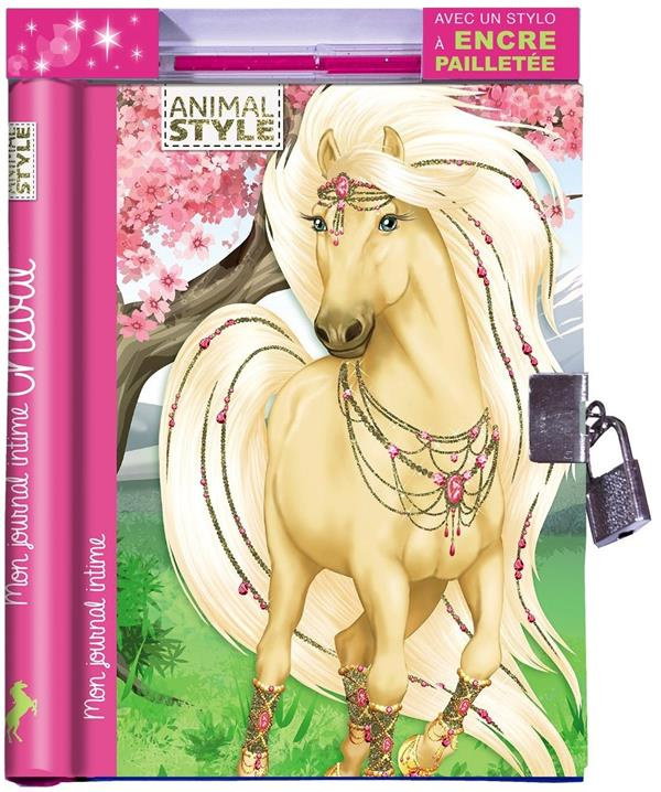 Mon journal intime Cheval. Avec un stylo à encre pailletée