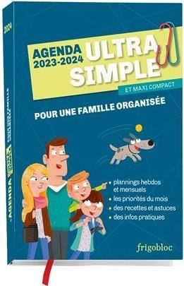 L'agenda ultra simple et maxi compact pour une famille organisée. De septembre 2023 à décembre 2024,