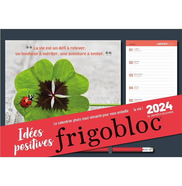 Frigobloc Calendrier photo Idées positives. Edition 2024