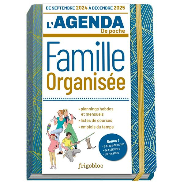 L'agenda de poche Famille Organisée. Edition 2024-2025
