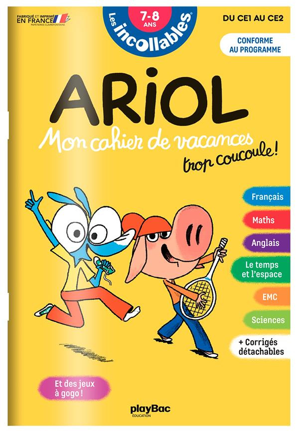 Ariol Mon cahier de vacances trop coucoule CE1-CE2