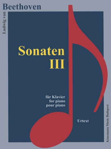 Beethoven - sonates III - pour piano. Partition