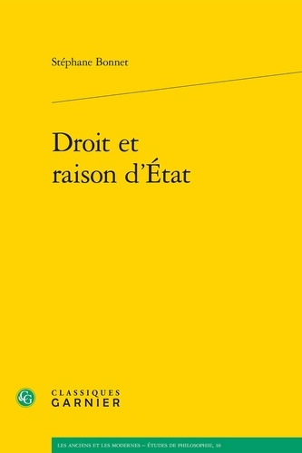 DROIT ET RAISON D ETAT