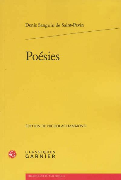 POESIES SAINTPAVIN DENIS SANGUIN DE BROCHE