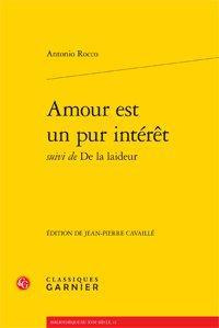 AMOUR EST UN PUR INTERET SUIVI DE DE LA LAIDEUR