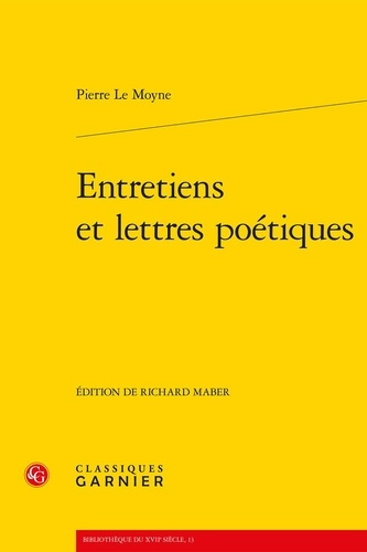 ENTRETIENS ET LETTRES POETIQUE