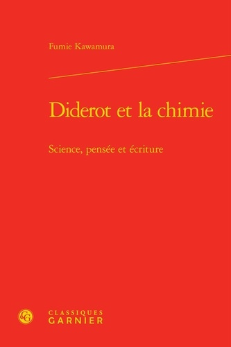 DIDEROT CHIMIE - SCIENCE PENSEE ECRITURE
