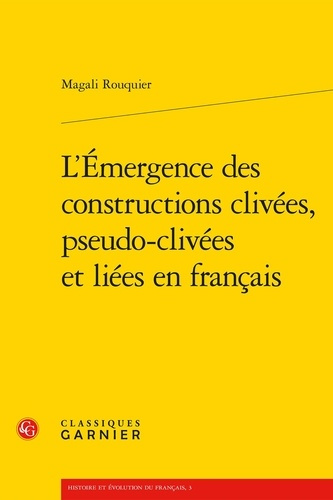 L EMERGENCE CONSTRUCTIONS CLIVEES PSEUDO-CLIVEES LIEES EN FRANCAIS