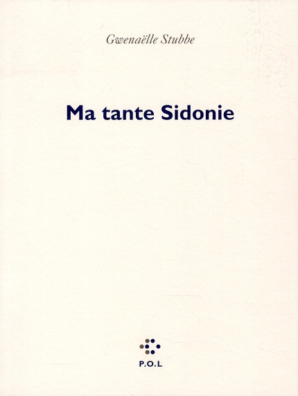 Ma tante Sidonie