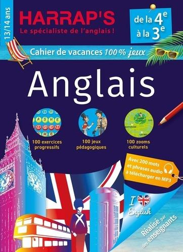 Cahier de vacances Harrap's 100 % jeux Anglais de la 4e à la 3e