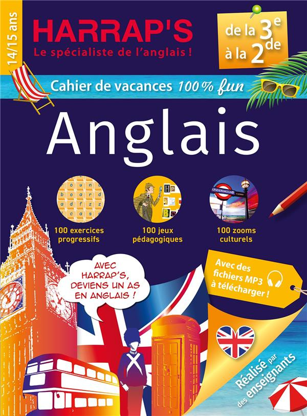 Cahier de vacances Anglais de la 3e à la 2e. 100% jeux