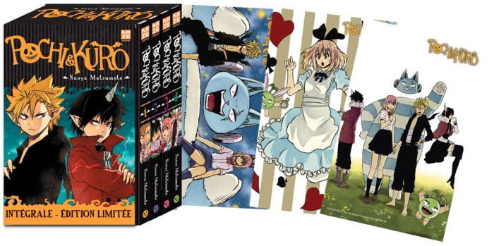 Pochi & Kuro Intégrale tomes 1 à 4 : Pack en 4 volumes. Avec 3 cartes postales, Edition limitée