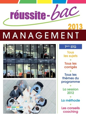 Management des organisations Tle STG. Edition 2013