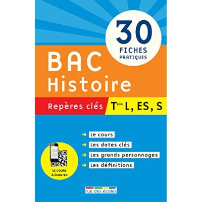 Bac Histoire, repères clés, Tle L, ES, S