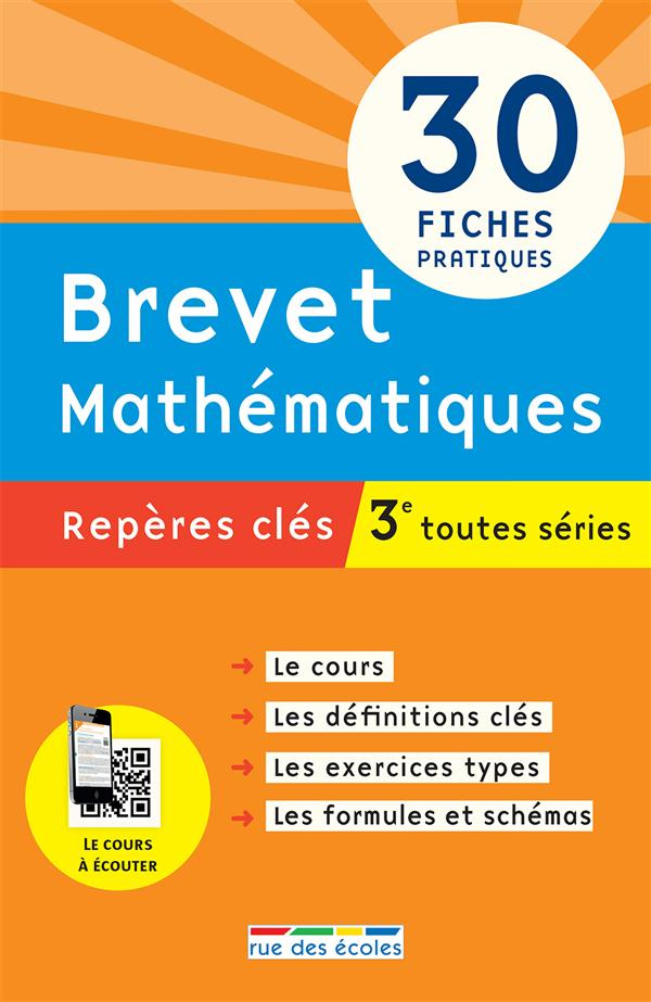 Brevet mathématiques 3e toutes séries